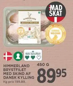 MENY HIMMERLAND BRYSTFILET AF DANSK KYLLING 450 g tilbud