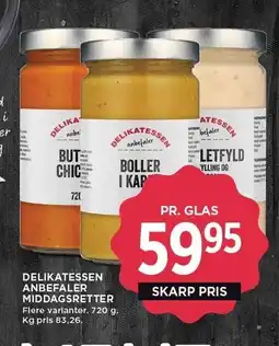 MENY DELIKATESSEN ANBEFALER MIDDAGSRETTER tilbud