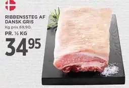 MENY RIBBENSTEG AF DANSK GRIS tilbud
