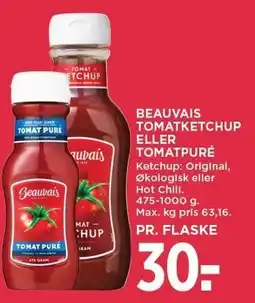 MENY BEAUVAIS TOMATKETCHUP ELLER TOMATPURÉ tilbud