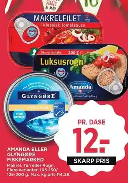 MENY AMANDA ELLER GLYNGØRE FISKEMARKED tilbud