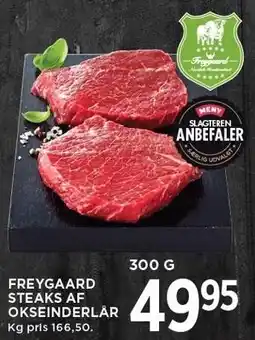 MENY FREYGAARD STEAKS AF OKSEINDERLÅR tilbud