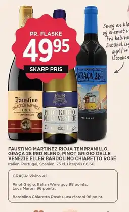 MENY Rødvin eller Hvidvin 0,75 liter tilbud