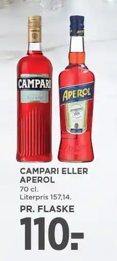 MENY CAMPARI ELLER APEROL tilbud