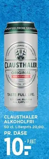 MENY CLAUSTHALER ALKOHOLFRI tilbud