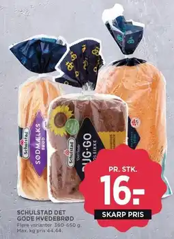 MENY SCHULSTAD DET GODE HVEDEBRØD tilbud