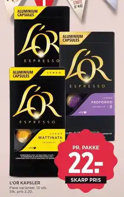 MENY L'OR KAPSLER tilbud