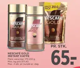 MENY NESCAFÉ GOLD INSTANT KAFFE tilbud