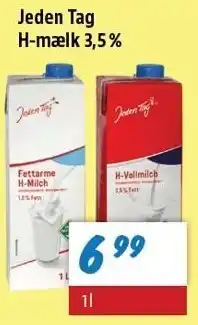zur Krone Jeden Tag H-mælk 3,5 % tilbud