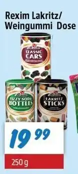 zur Krone Rexim Lakritz/Weingummi Dose tilbud