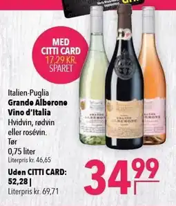 Citti Grande Alberone Vino d'Italia tilbud
