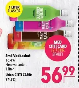 Citti Små Vodkashot tilbud