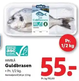 Lidl Guldbrasen 1/2 kg tilbud