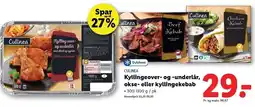 Lidl Kyllingeover- og -underlår, okse- eller kyllingekebab tilbud