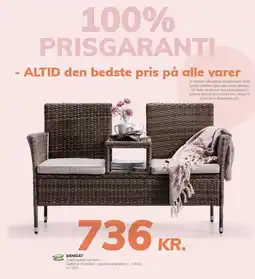 Daells Bolighus BÆNKSÆT tilbud