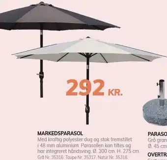 Daells Bolighus MARKEDSPARASOL tilbud