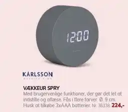 Daells Bolighus KARLSSON VÆKKEUR SPRY tilbud