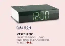 Daells Bolighus KARLSSON VÆKKEUR BOG tilbud