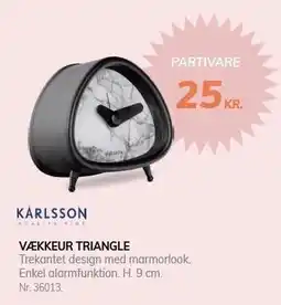 Daells Bolighus KARLSSON VÆKKEUR TRIANGLE tilbud