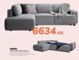Daells Bolighus DAELLS SOVESOFA MED OPEN END OG MAGASIN tilbud