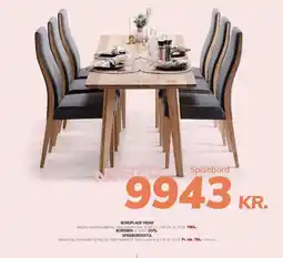 Daells Bolighus BORDPLADE VIDAR, BORDBEN ELLER SPISEBORDSSTOL tilbud
