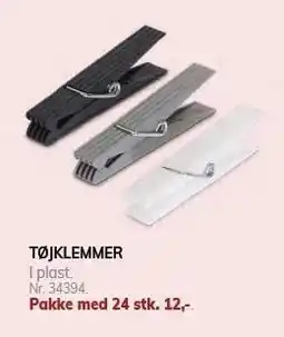Daells Bolighus TØJKLEMMER tilbud