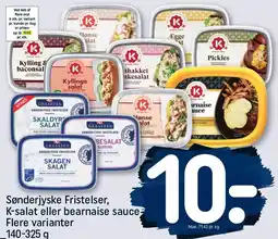 REMA 1000 Sønderjyske Fristelser, K-salat eller bearnaise sauce tilbud