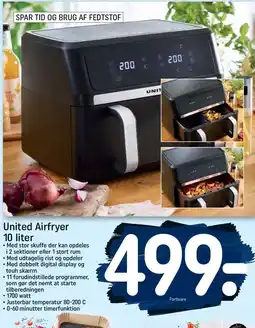 REMA 1000 United Airfryer 10 liter tilbud