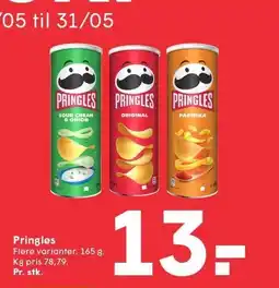 SPAR Pringles tilbud