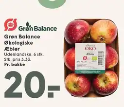 SPAR Grøn Balance Økologiske Æbler tilbud