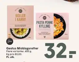 SPAR Gestus Middagsretter tilbud