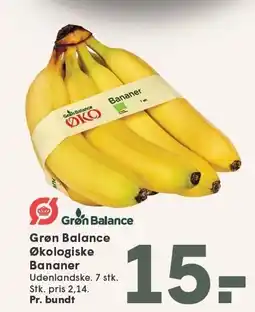 SPAR Grøn Balance Økologiske Bananer tilbud