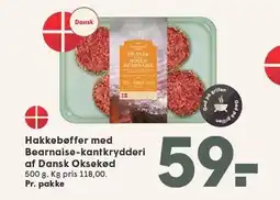SPAR Hakkebøffer med Bearnaise-kantkrydderi af Dansk Oksekød tilbud