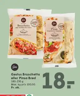 SPAR Gestus Bruschetta eller Pinsa Brød tilbud