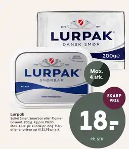 SPAR Lurpak tilbud