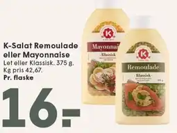 SPAR K-Salat Remoulade eller Mayonnaise tilbud