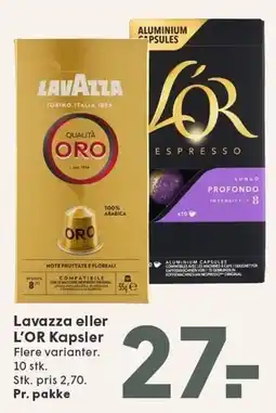 SPAR Lavazza eller L'OR Kapsler tilbud