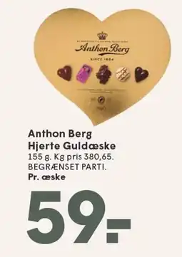 SPAR Anthon Berg Hjerte Guldæske tilbud