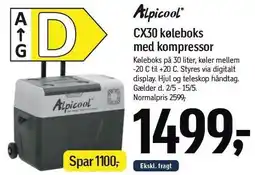 Føtex Alpicool CX30 køleboks med kompressor tilbud