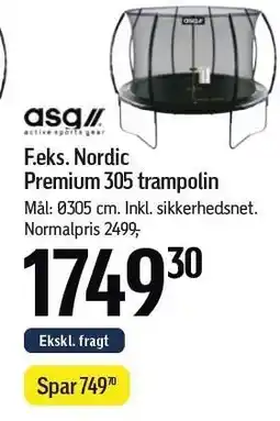 Føtex Nordic Premium 305 trampolin tilbud