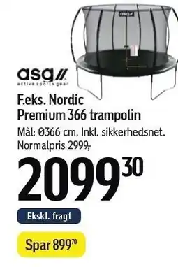 Føtex Nordic Premium 366 trampolin tilbud