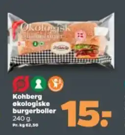 Netto KOHBERG okologiske burgerboller tilbud