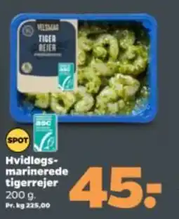 Netto Hvidløgs- marinerede tigerrejer tilbud