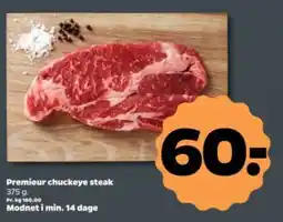 Netto PREMIEUR chuckeye steak tilbud