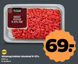 Netto VELSMAG hakket oksekød 8-12% tilbud