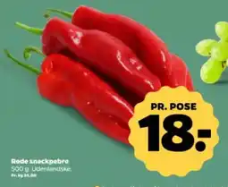 Netto Røde snackpebre tilbud