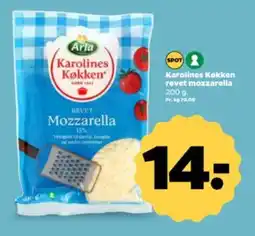 Netto ARLA Karolines Køkken revet mozzarella tilbud