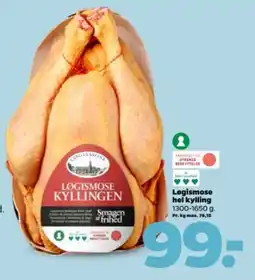 Netto LOGISMOSE hel kylling tilbud