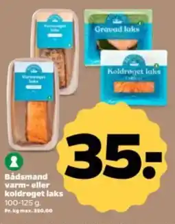 Netto BADSMAND varm- eller koldrøget laks tilbud