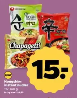 Netto NONGSHIM instant nudler tilbud